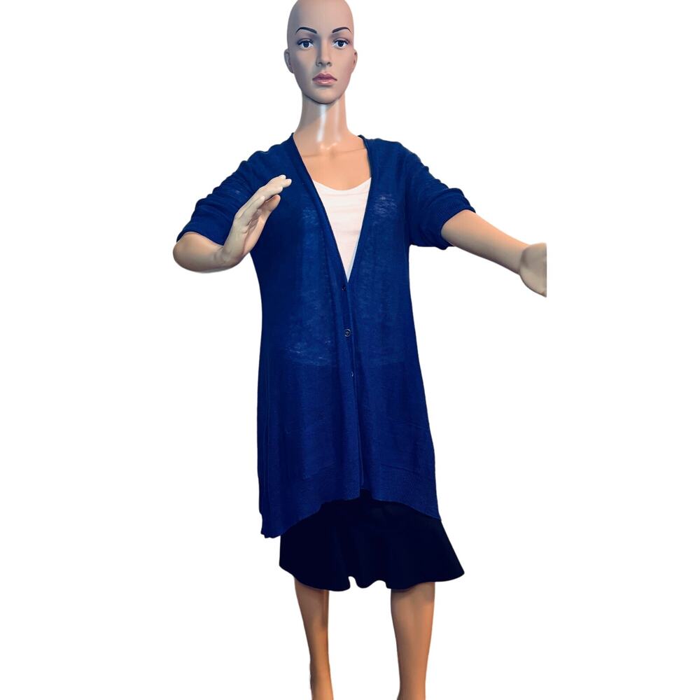 Eileen Fisher Women's 100% Linen Lightweight V-Neck Cardigan